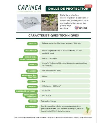 DALLES SOUPLES EN CHEVEUX ET LAINE